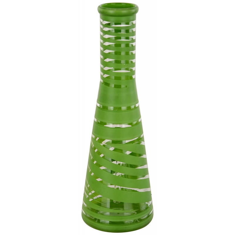 Moksha 10-Inch Glass Waterpipe Bong (26cm, Green)