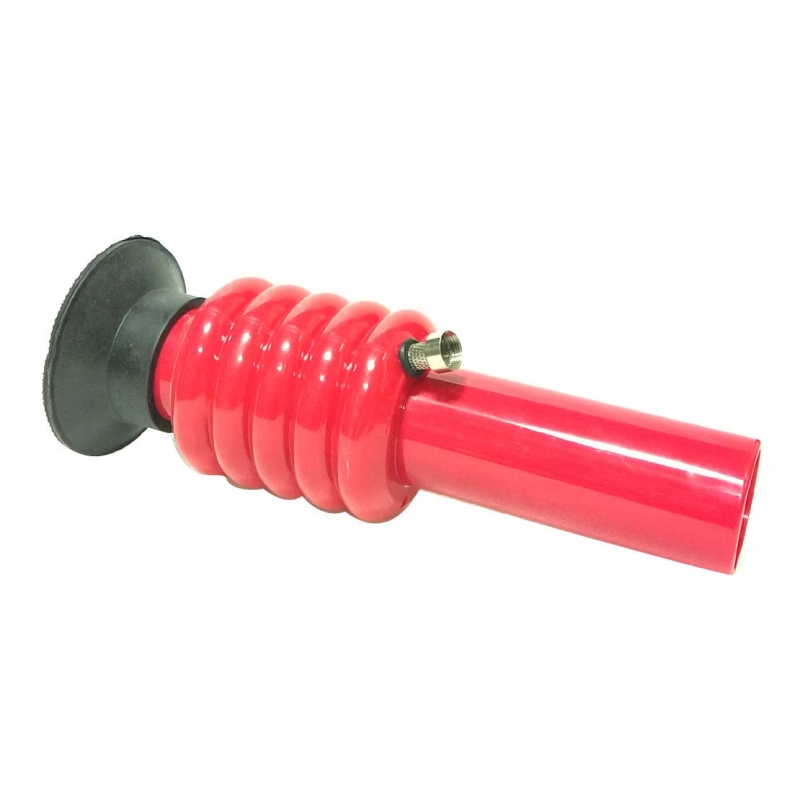 Moksha 12 Inch Acrylic Gripper Water Pipe Smoking Bong(Opaque Red)