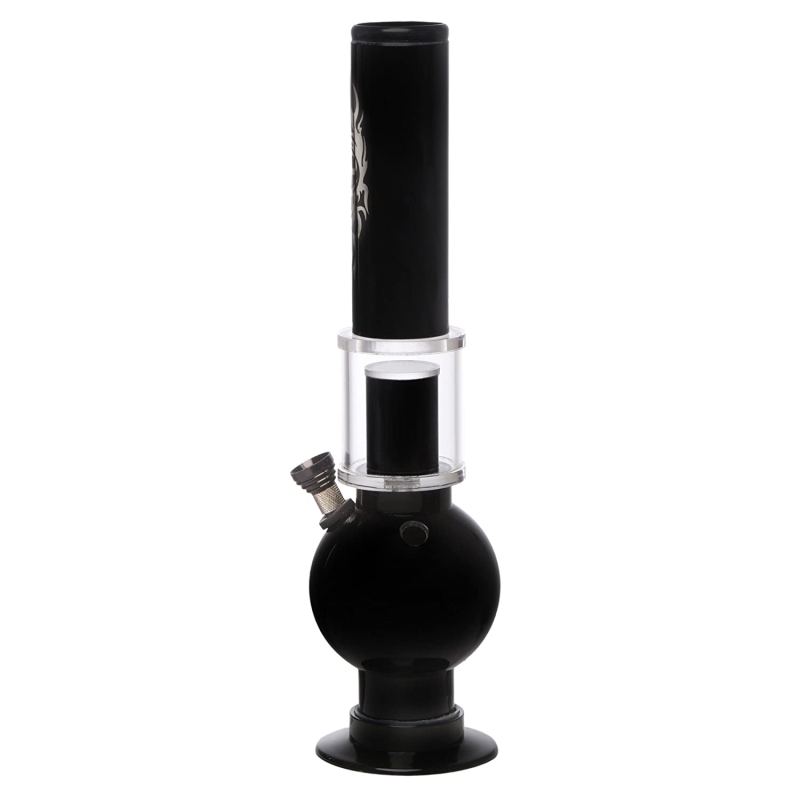 Moksha 12 inch Tall Acrylic Percolator Water Bong. 40mm Tube Diameter