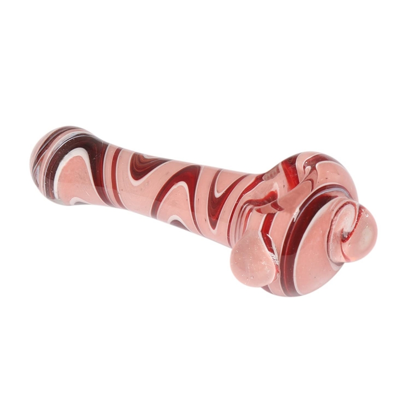 Moksha 4 Inch Mix Zigzag Glass Smoking Pipe -1 Pc (Assorted colors)