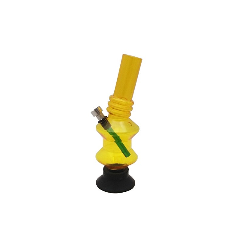 Moksha 8 Inch Acrylic Water Smoking Bong, Waterpipe 1 Pc Mix Colors