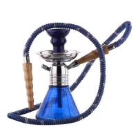 Moksha 9 Inch Tall Glass Smoking Hookah/Shisha .with Metal Plate/AshCatcher and Ceramic Chillum/Bowl.